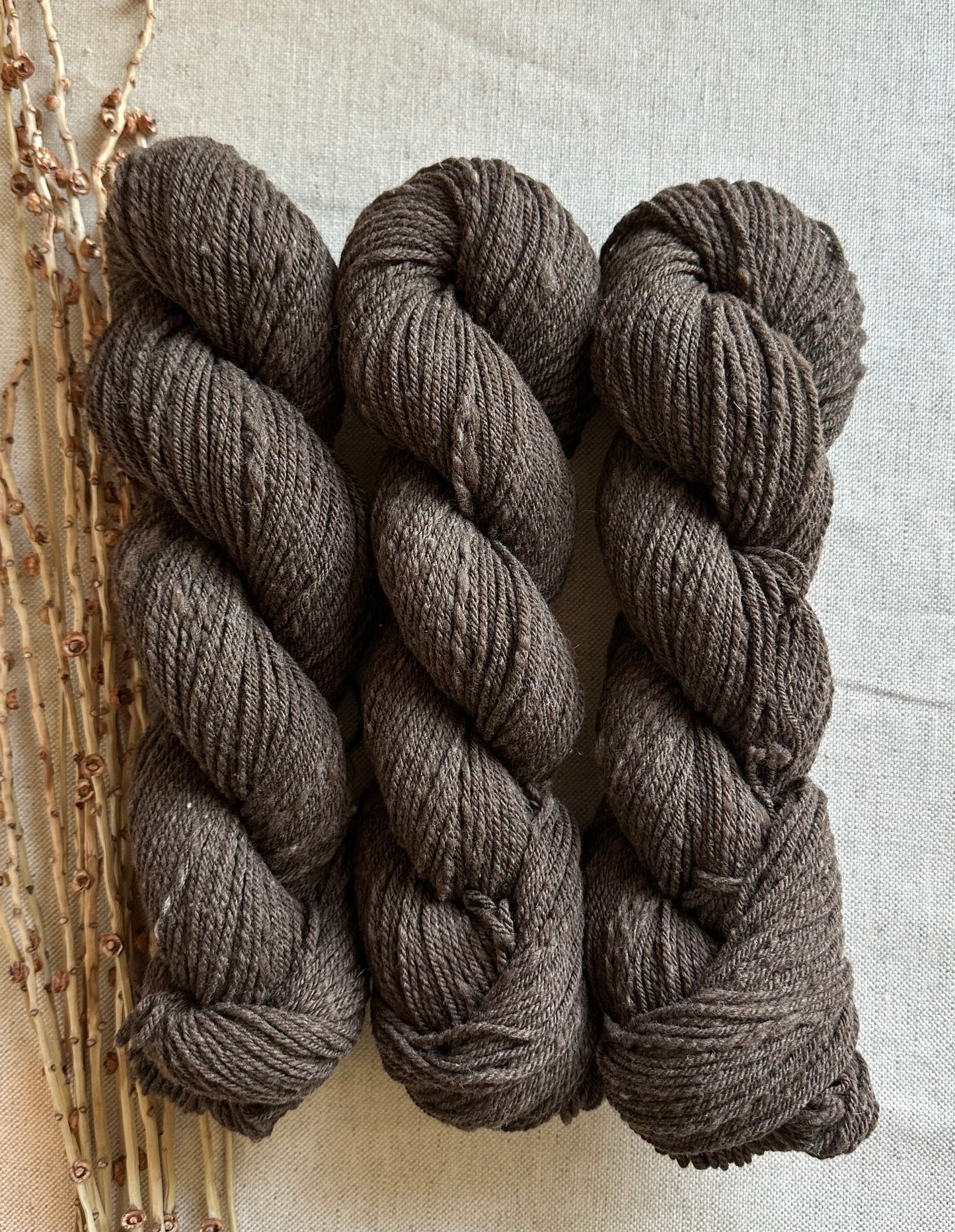 Brown Mill Spun Merino Yarn