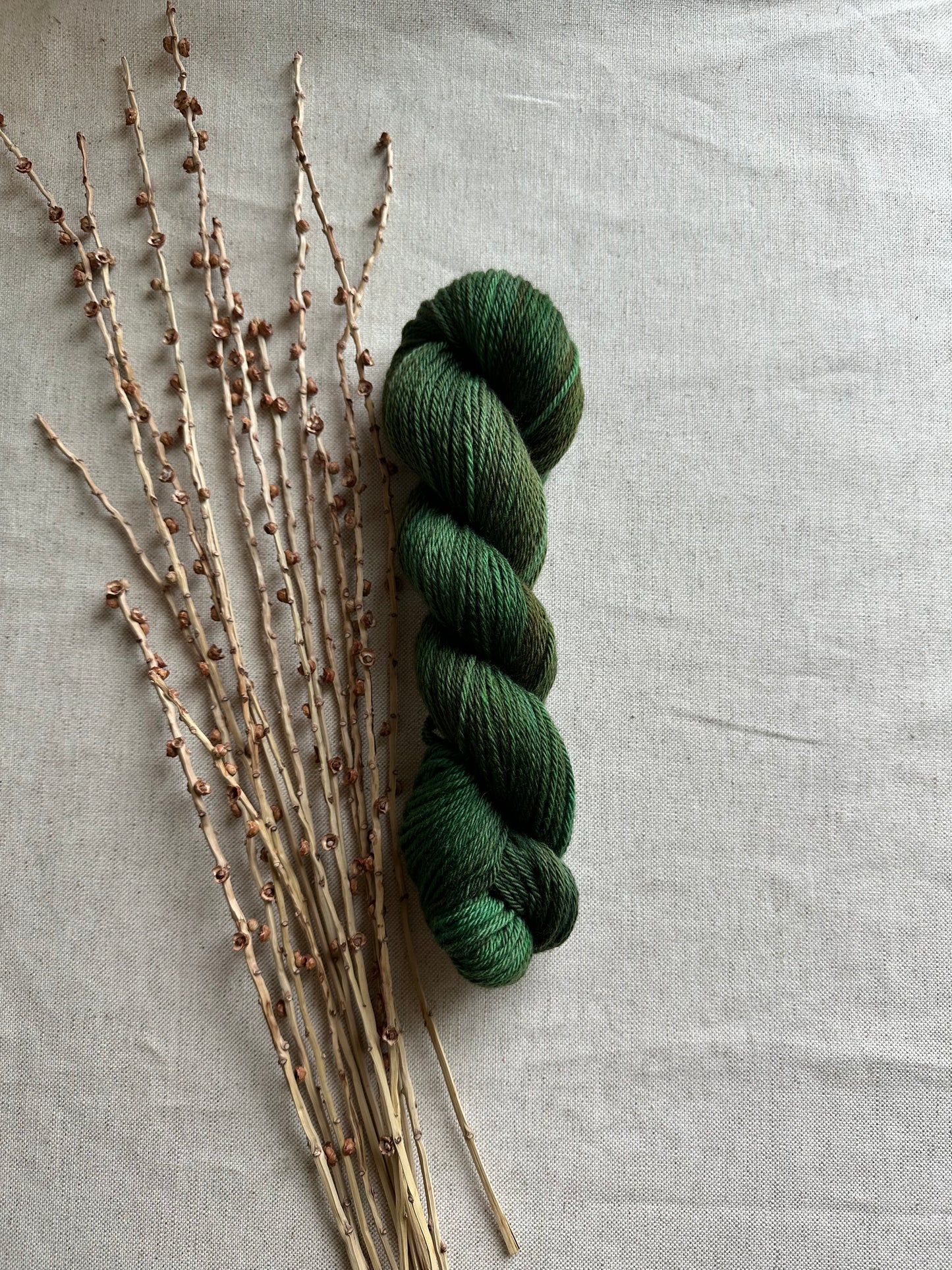 Spinach Aran Falkland Merino