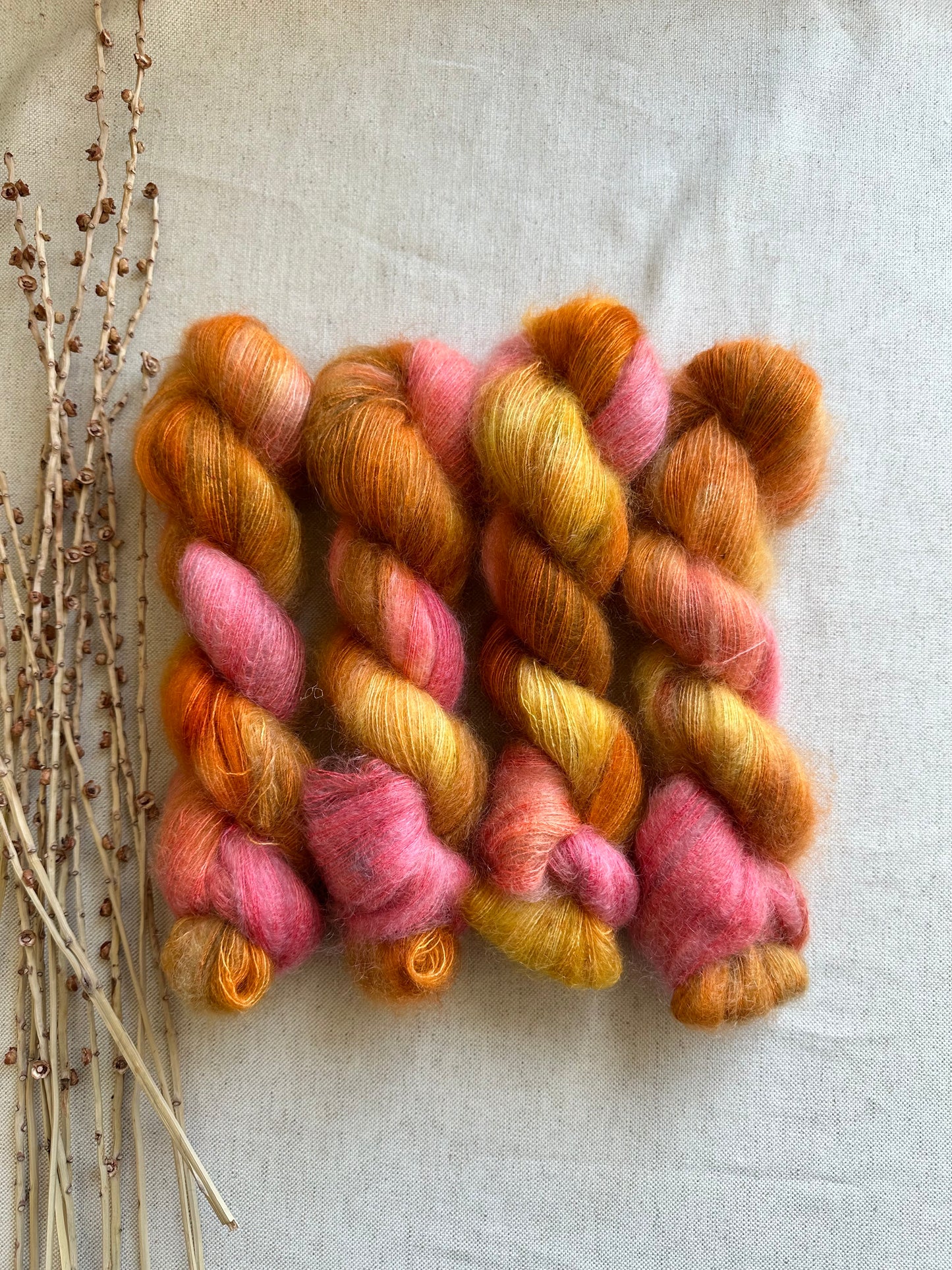 Maize Kid Mohair Silk