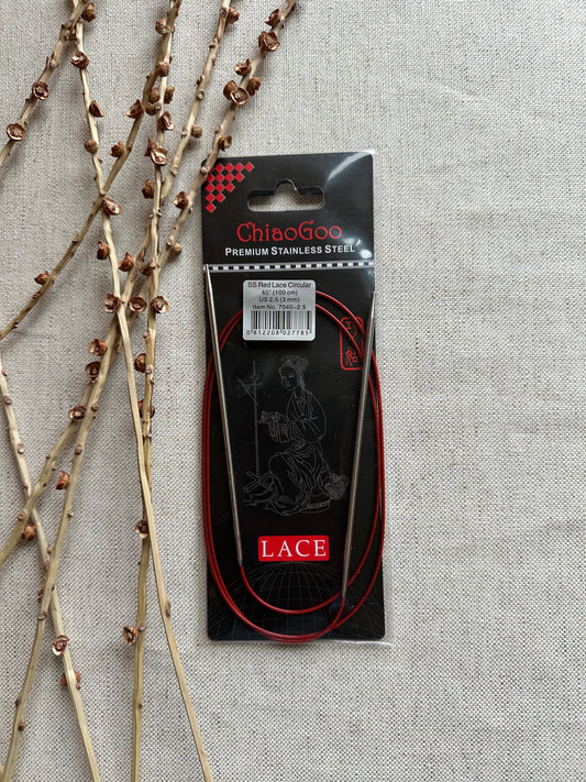 ChiaoGoo Red Lace Circular Knitting Needles