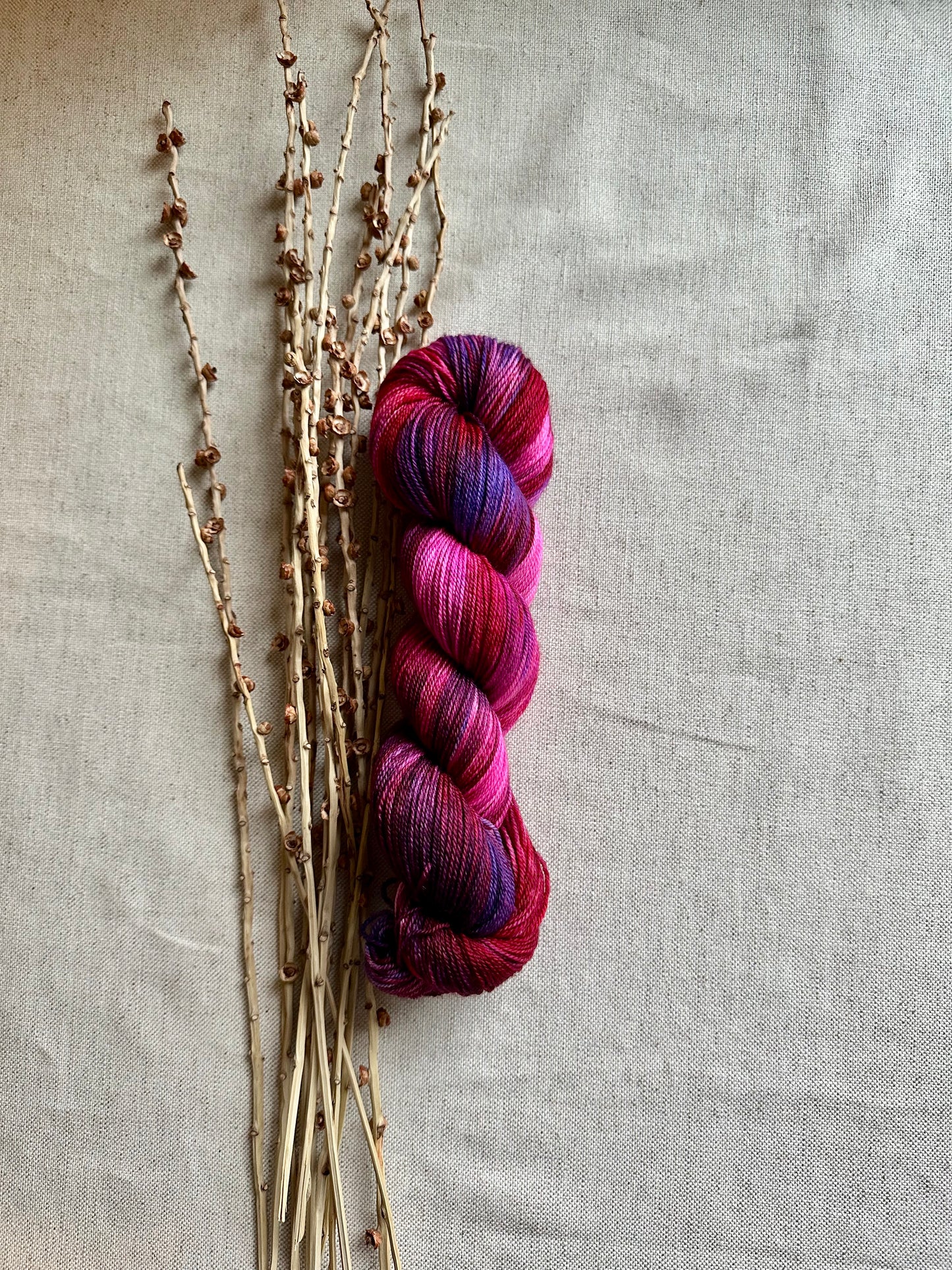 Razzleberry 100g 3ply SW Merino Nylon