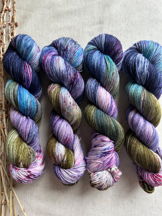 Mixed Berry 100g 3ply SW Merino Nylon