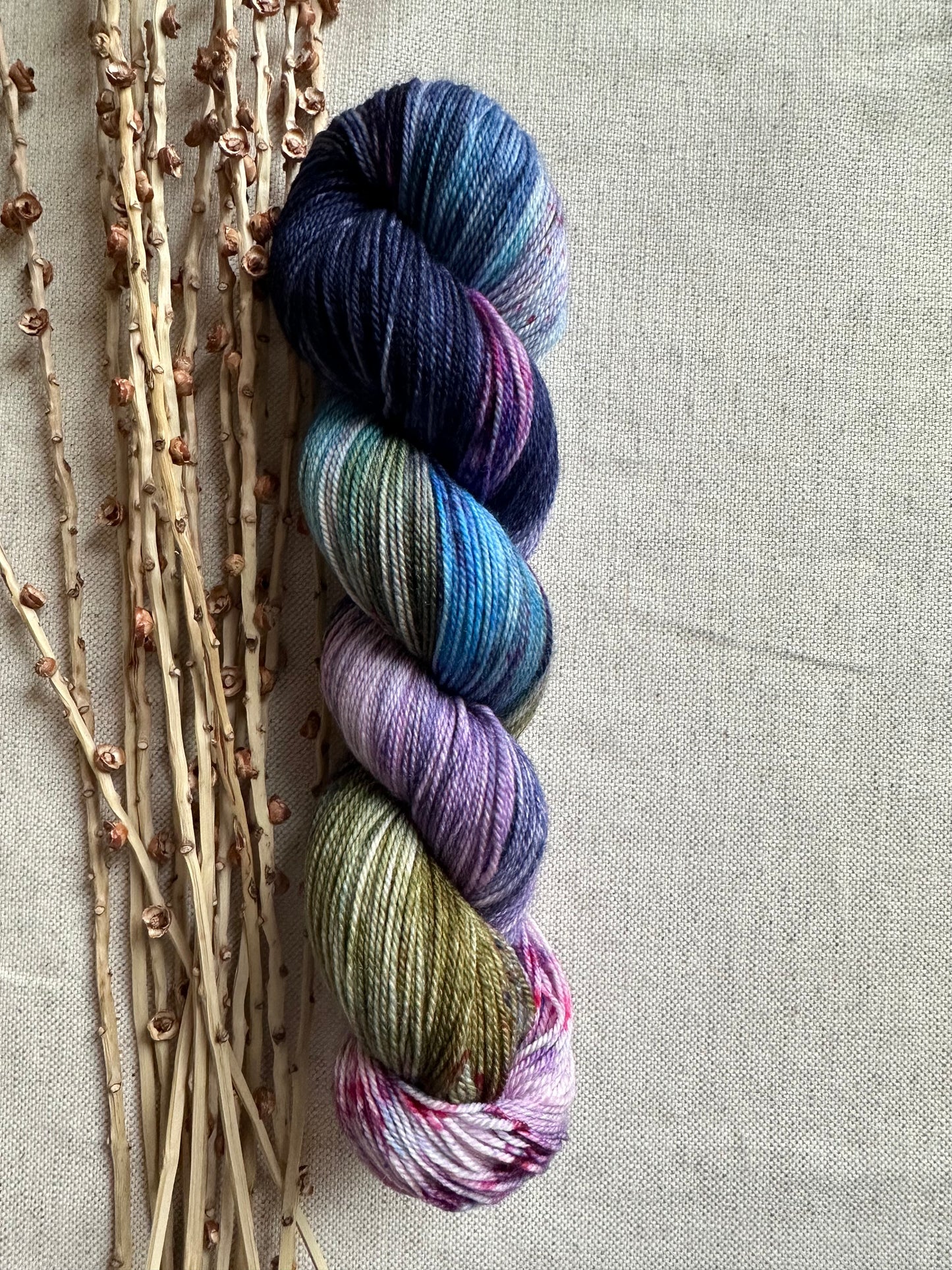 Mixed Berry 100g 3ply SW Merino Nylon