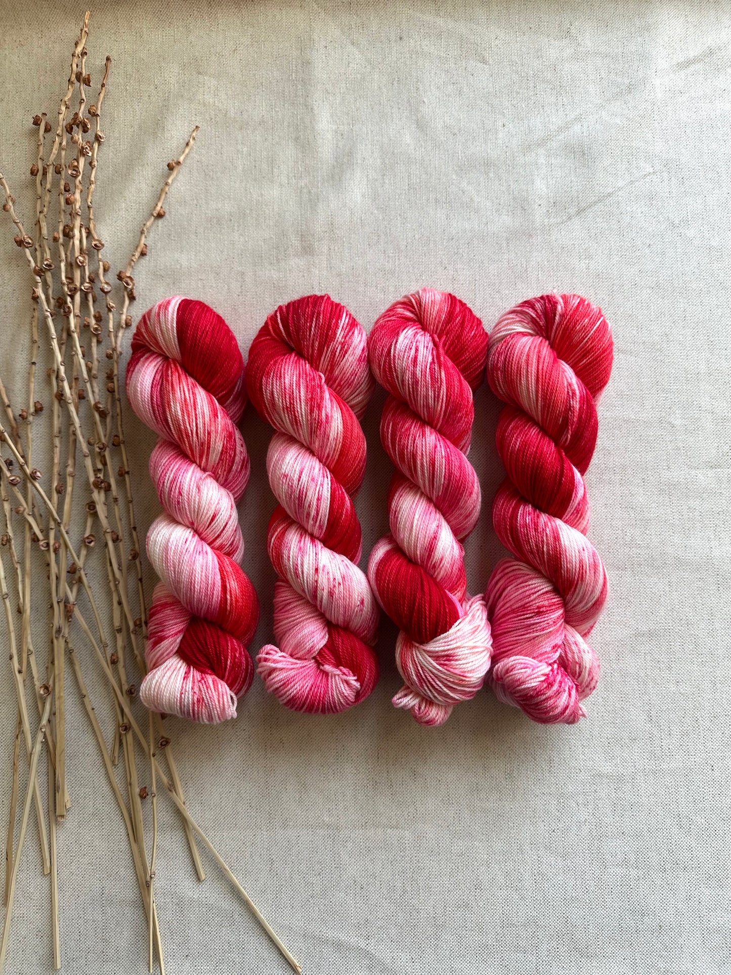 Cherry Pie 100g 3ply SW Merino Nylon