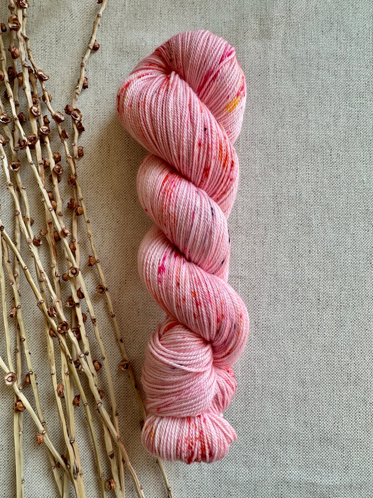 Strawberry Meringue 100g 3ply SW Merino Nylon