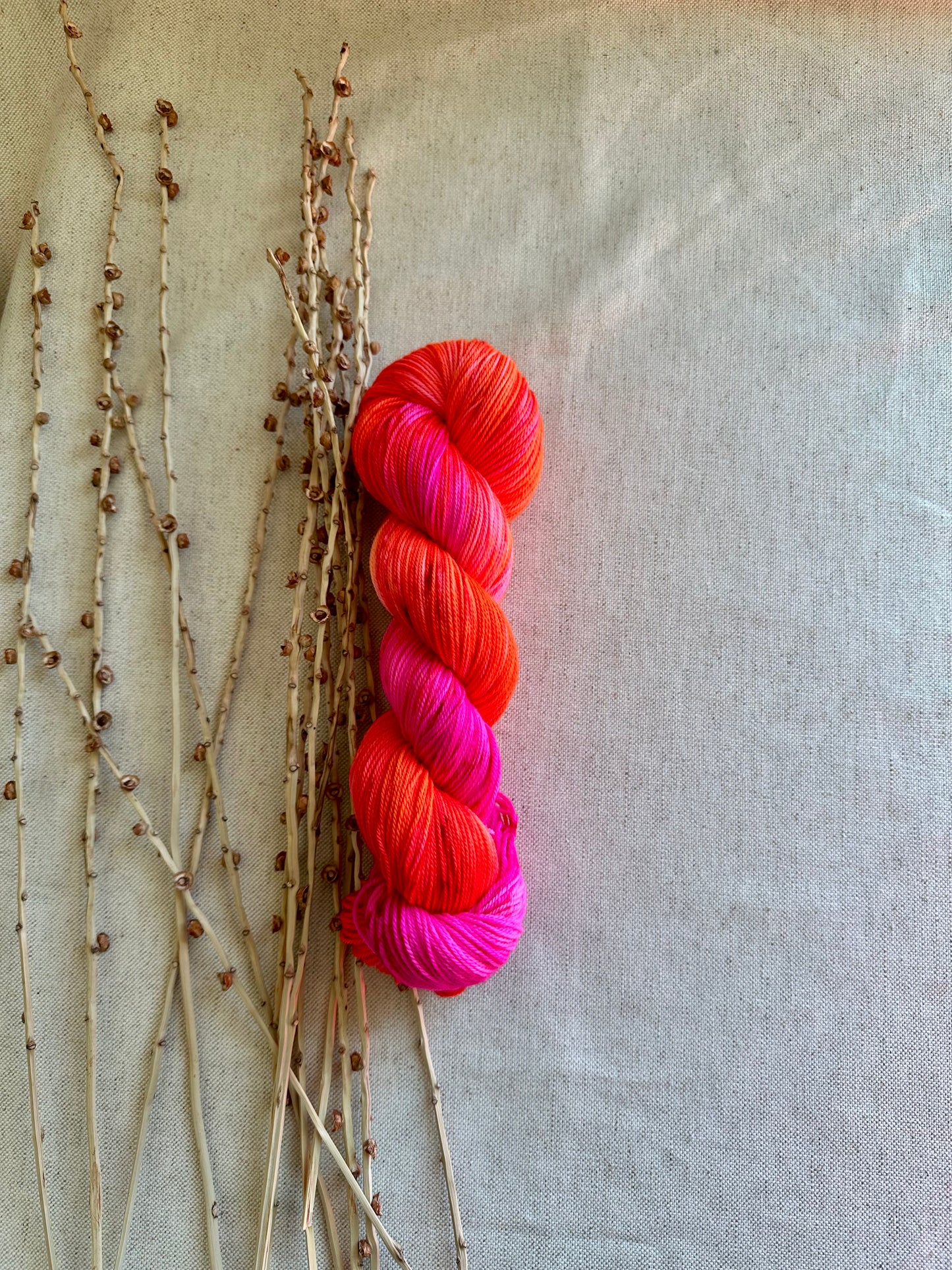 Mandarin Orange Cake 100g 3ply SW Merino Nylon