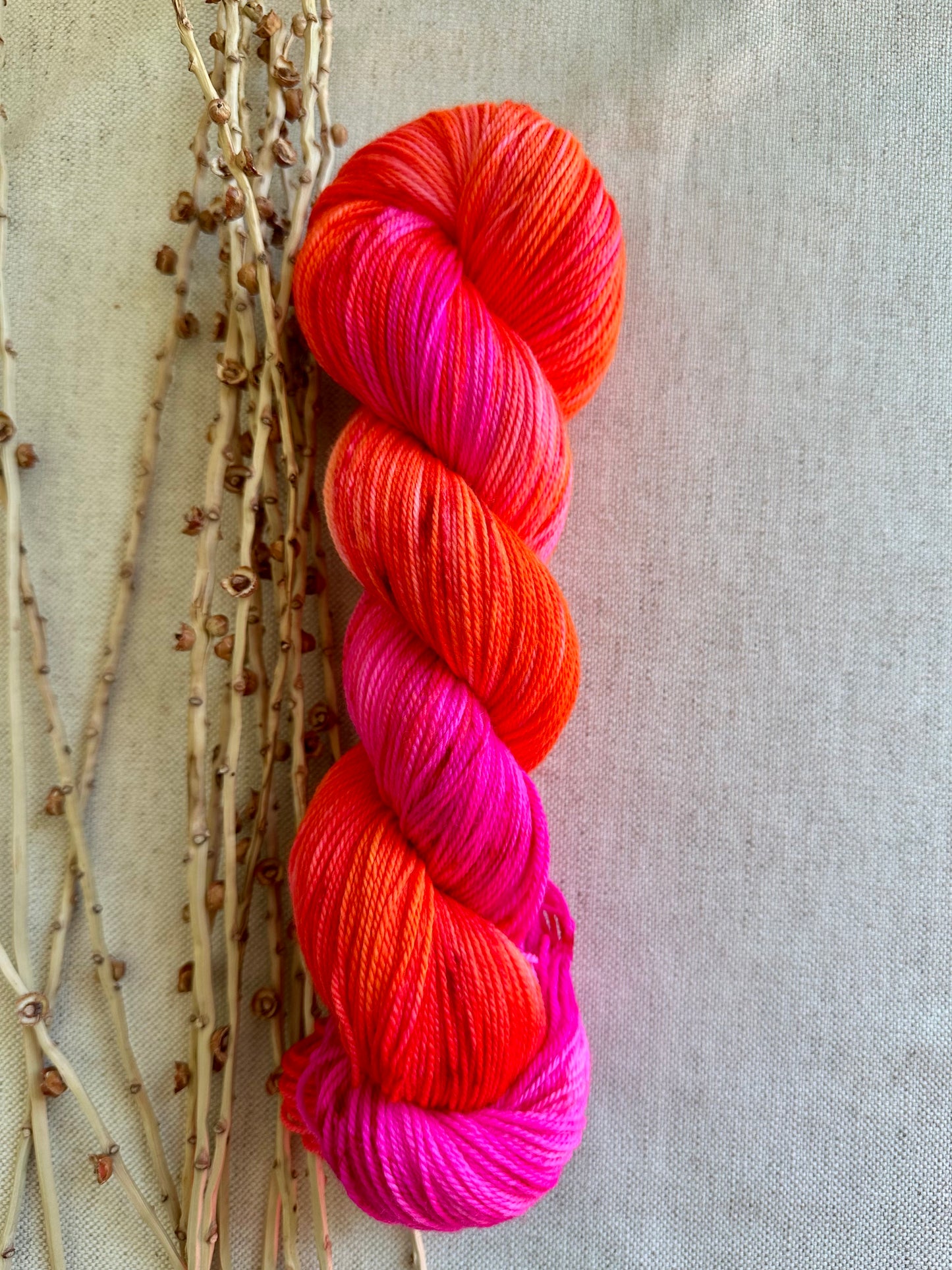 Mandarin Orange Cake 100g 3ply SW Merino Nylon