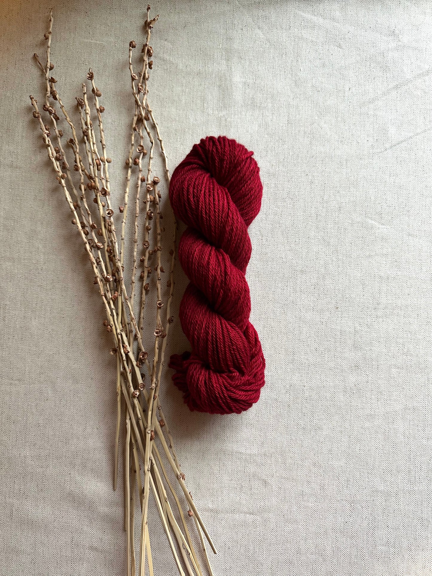 Poinsettia Aran Falkland Merino