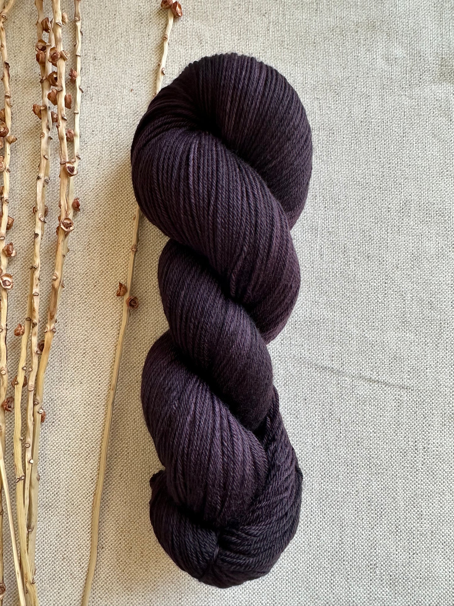 Aubergine SW Merino Nylon Yarn