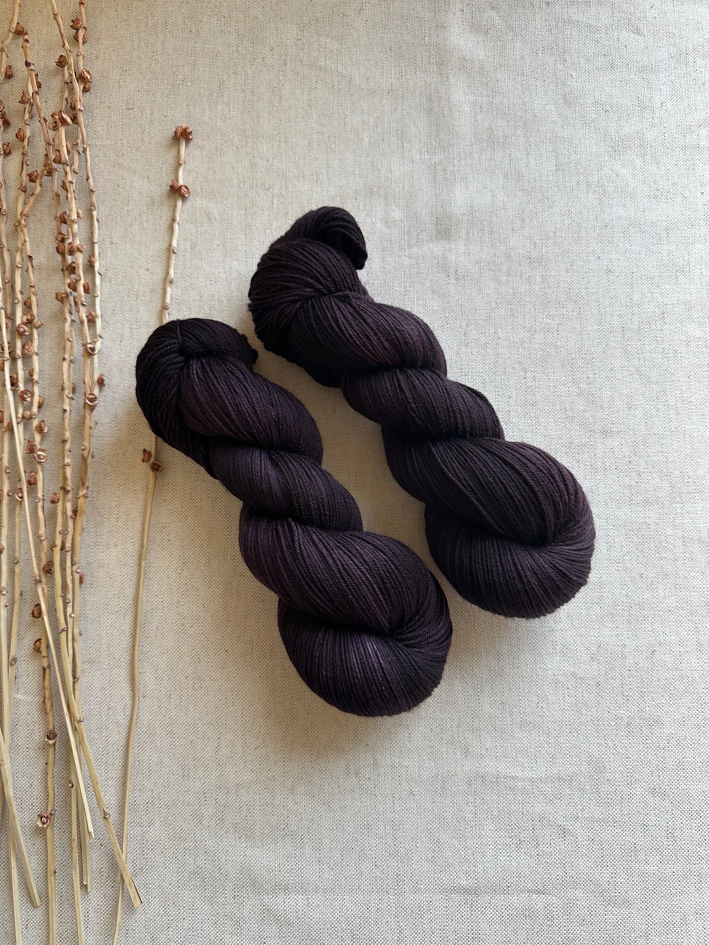 Aubergine SW Merino Nylon Yarn