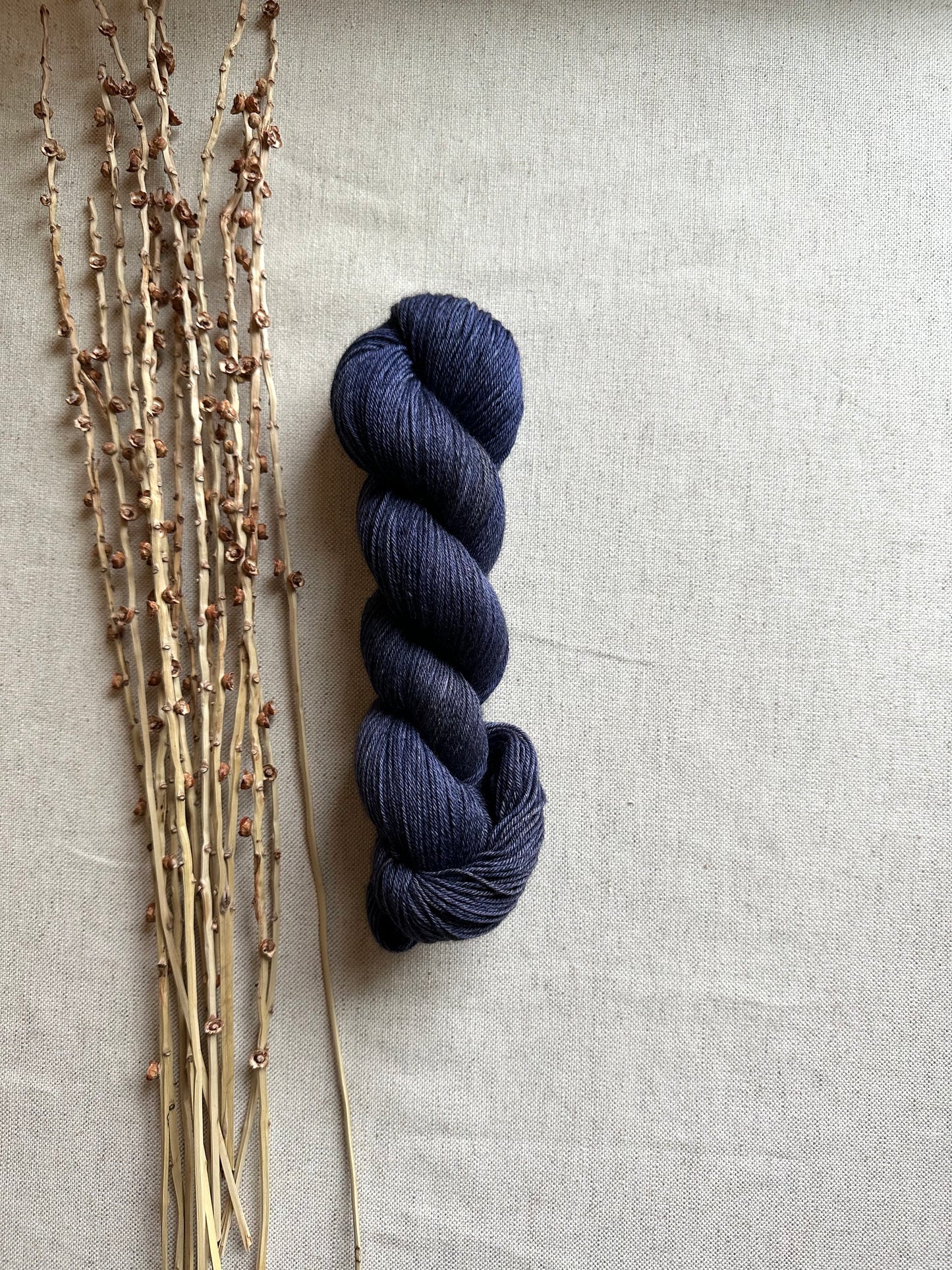 Navy Merino Untreated