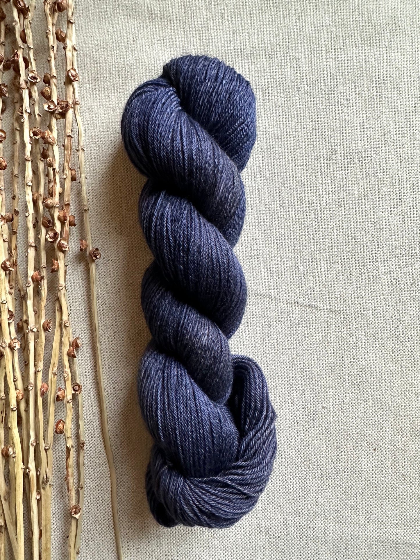 Navy Merino Untreated