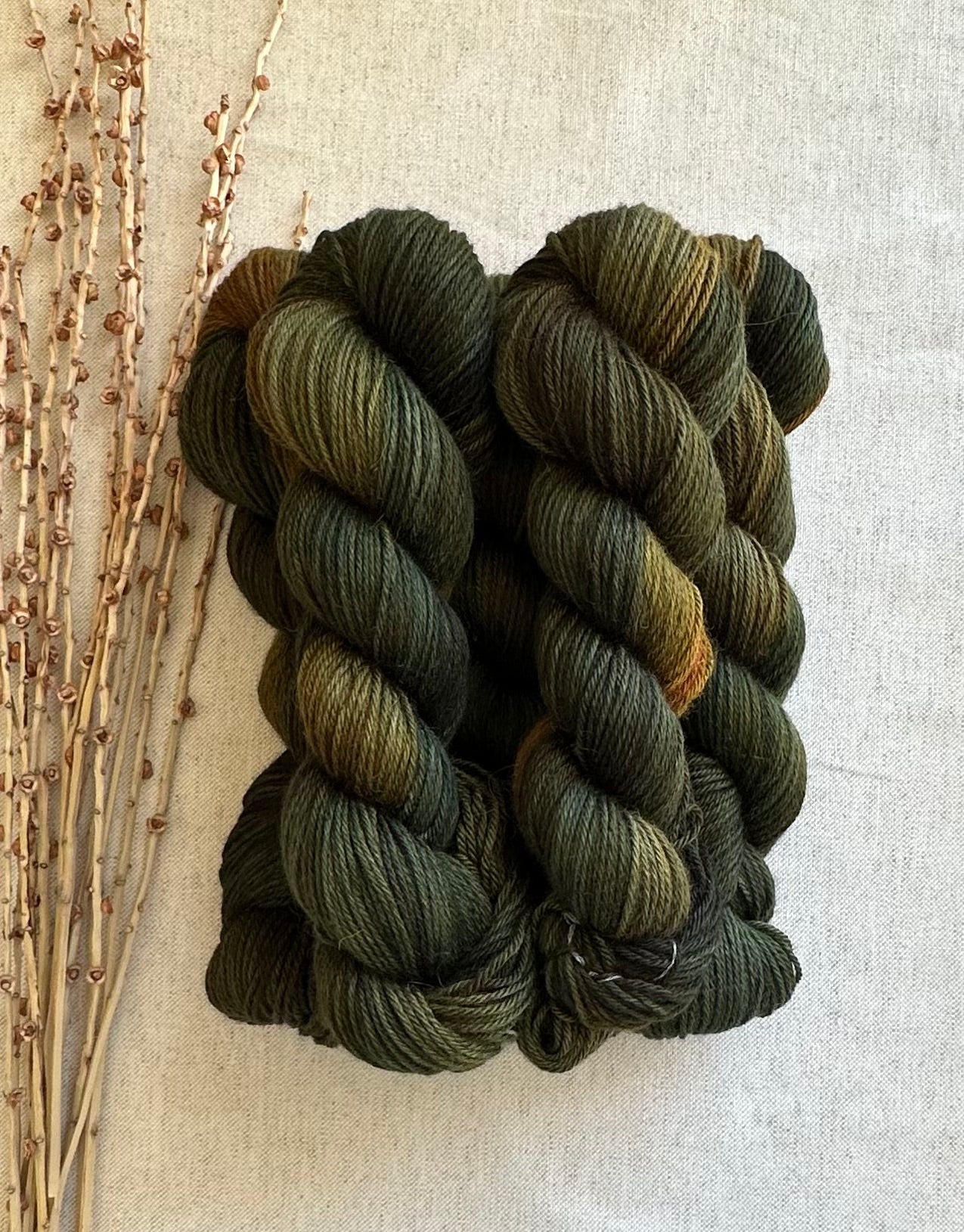 Olive Drab Merino Baby Alpaca