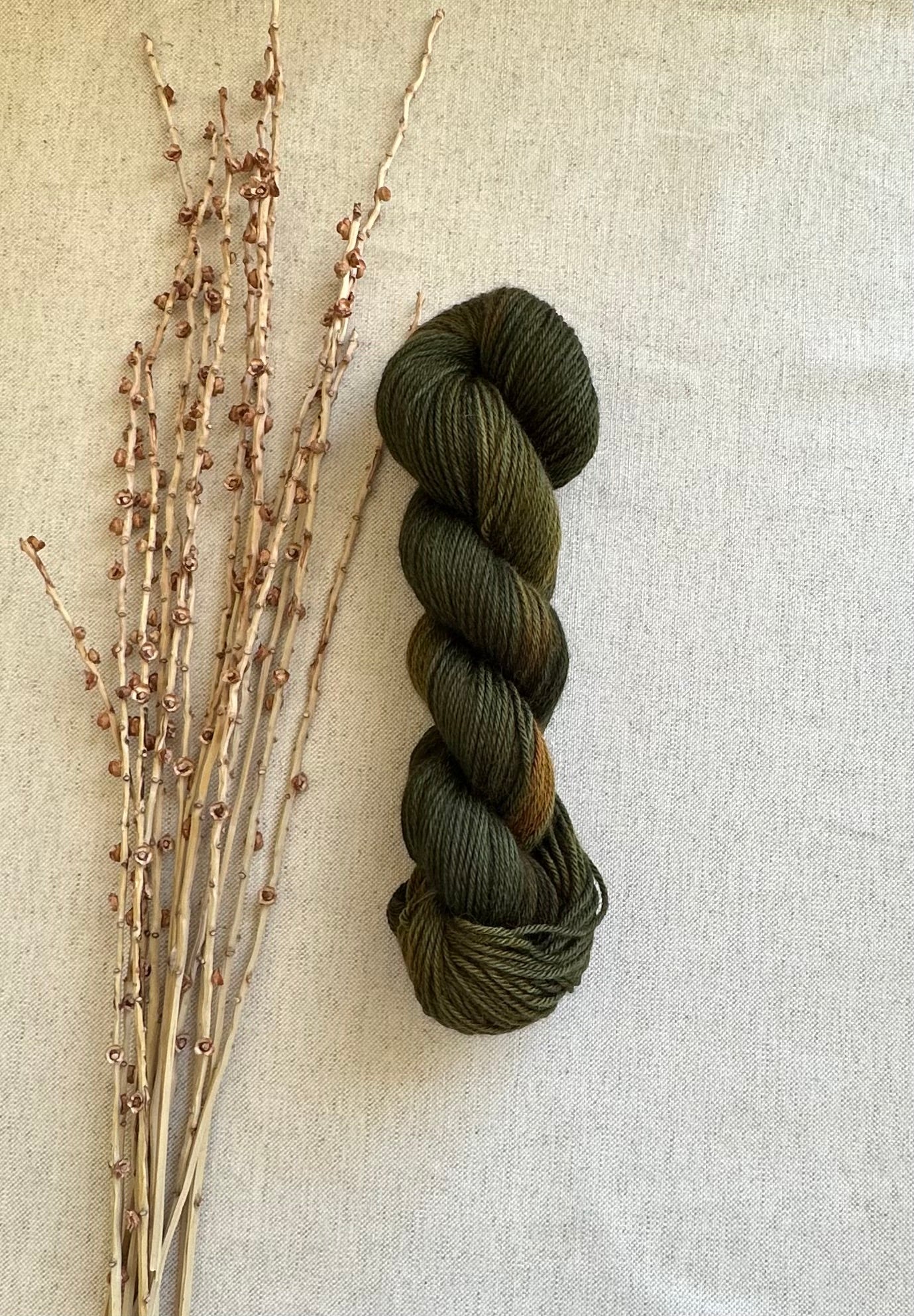 Olive Drab Merino Baby Alpaca