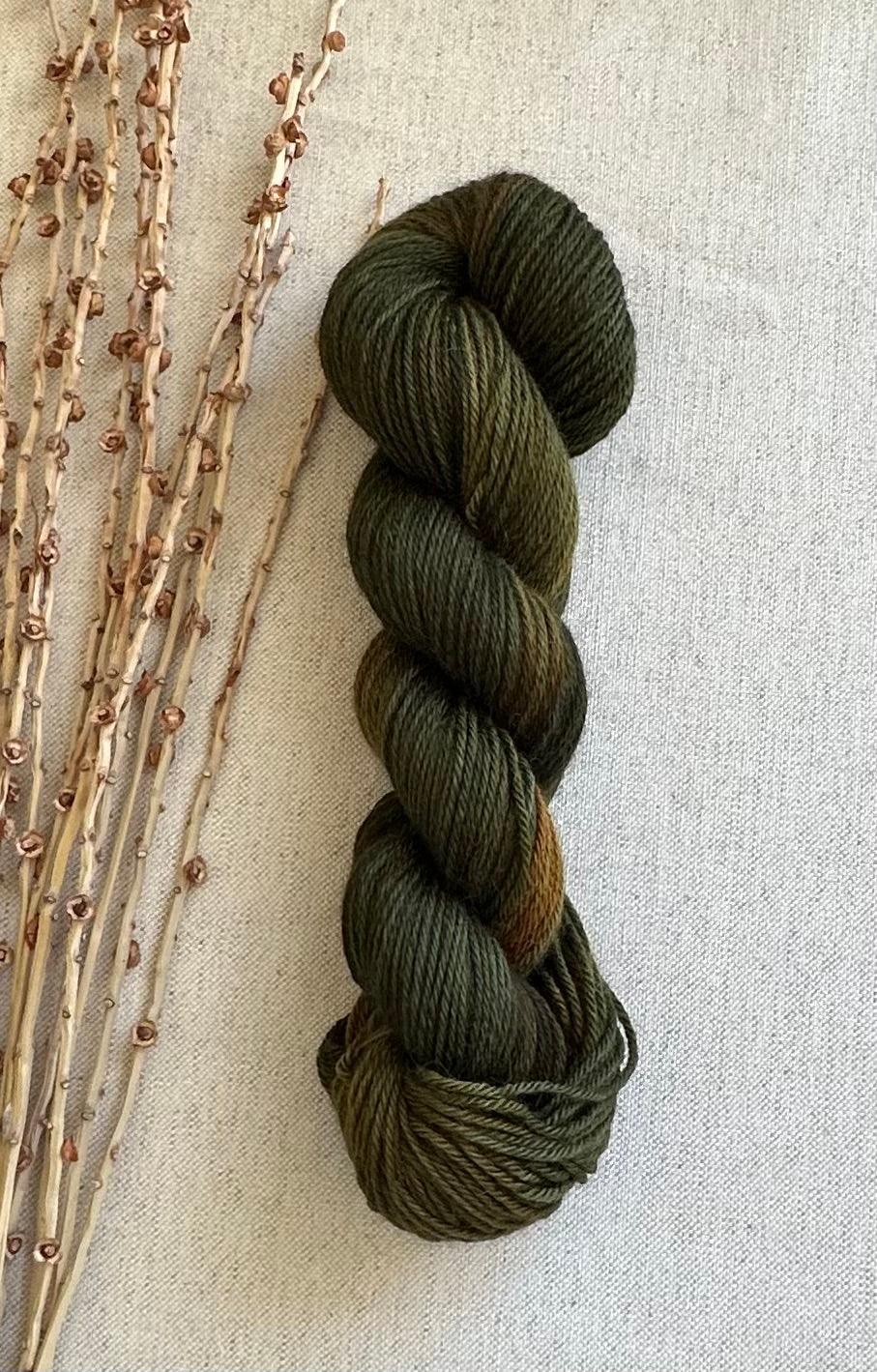 Olive Drab Merino Baby Alpaca