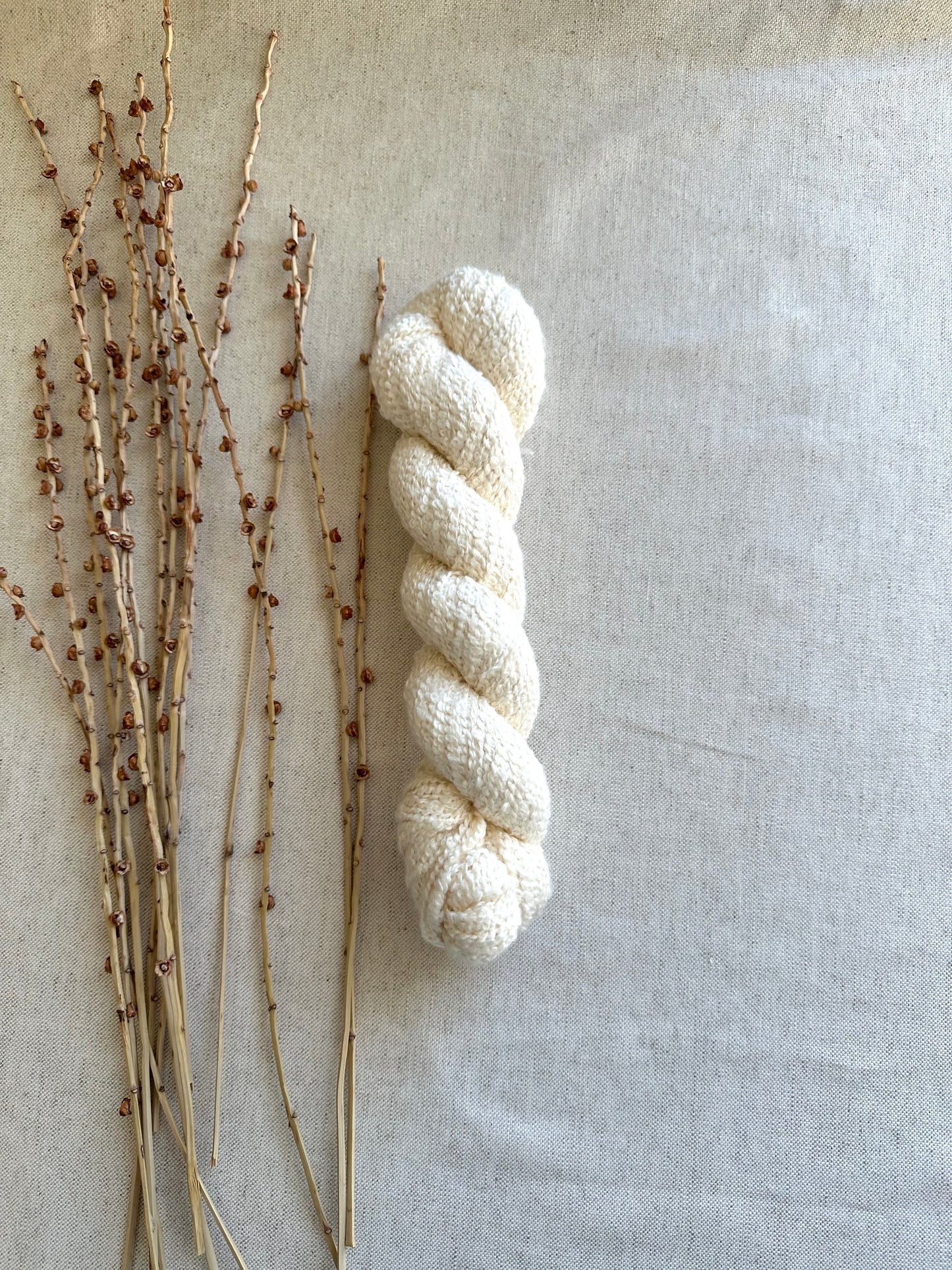 Vanilla Boucle Cotton Yarn