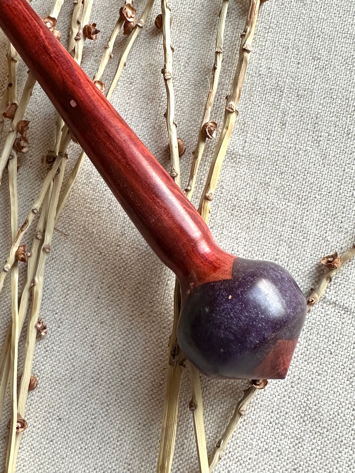 Redheart Support Spindle With Purple Resin