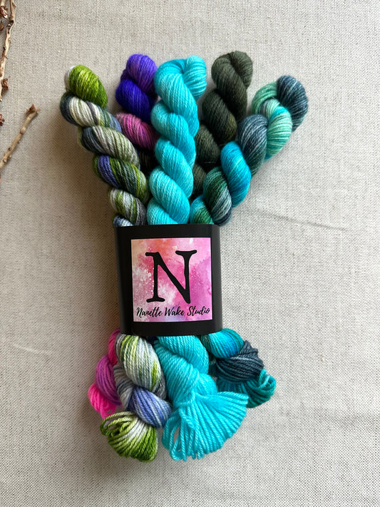 Little Skipper - SW Merino Nylon Mini Skein Set