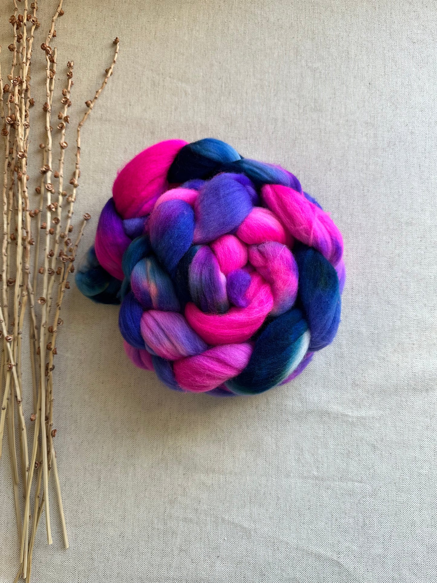 Pretty Posies Merino Top Spinning Fiber