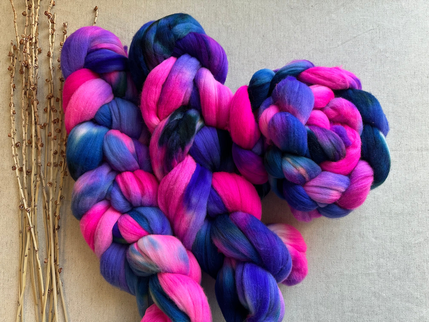 Pretty Posies Merino Top Spinning Fiber