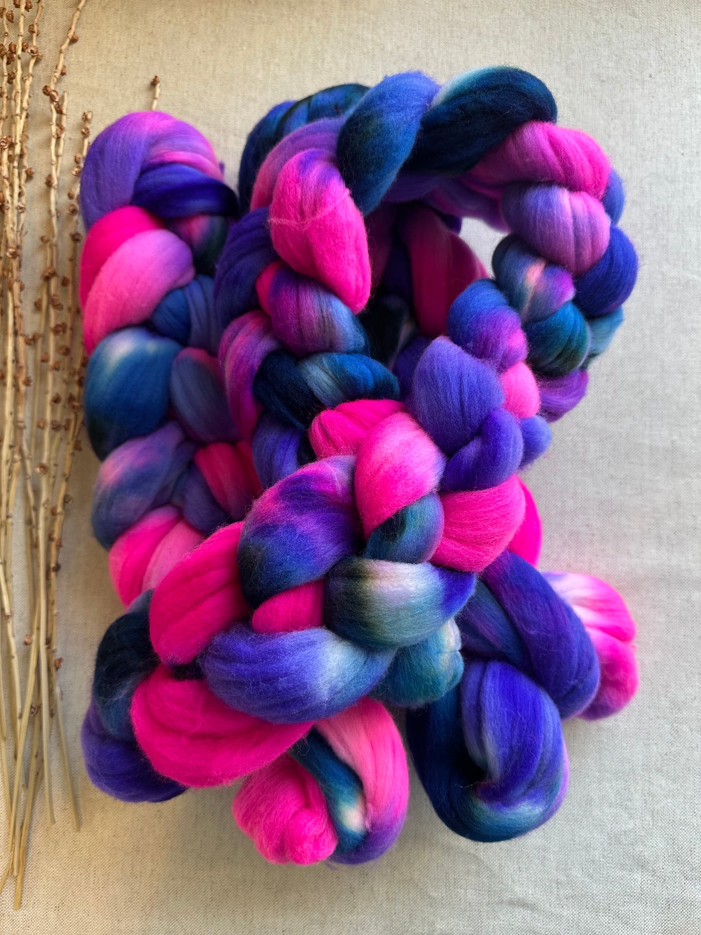 Pretty Posies Merino Top Spinning Fiber