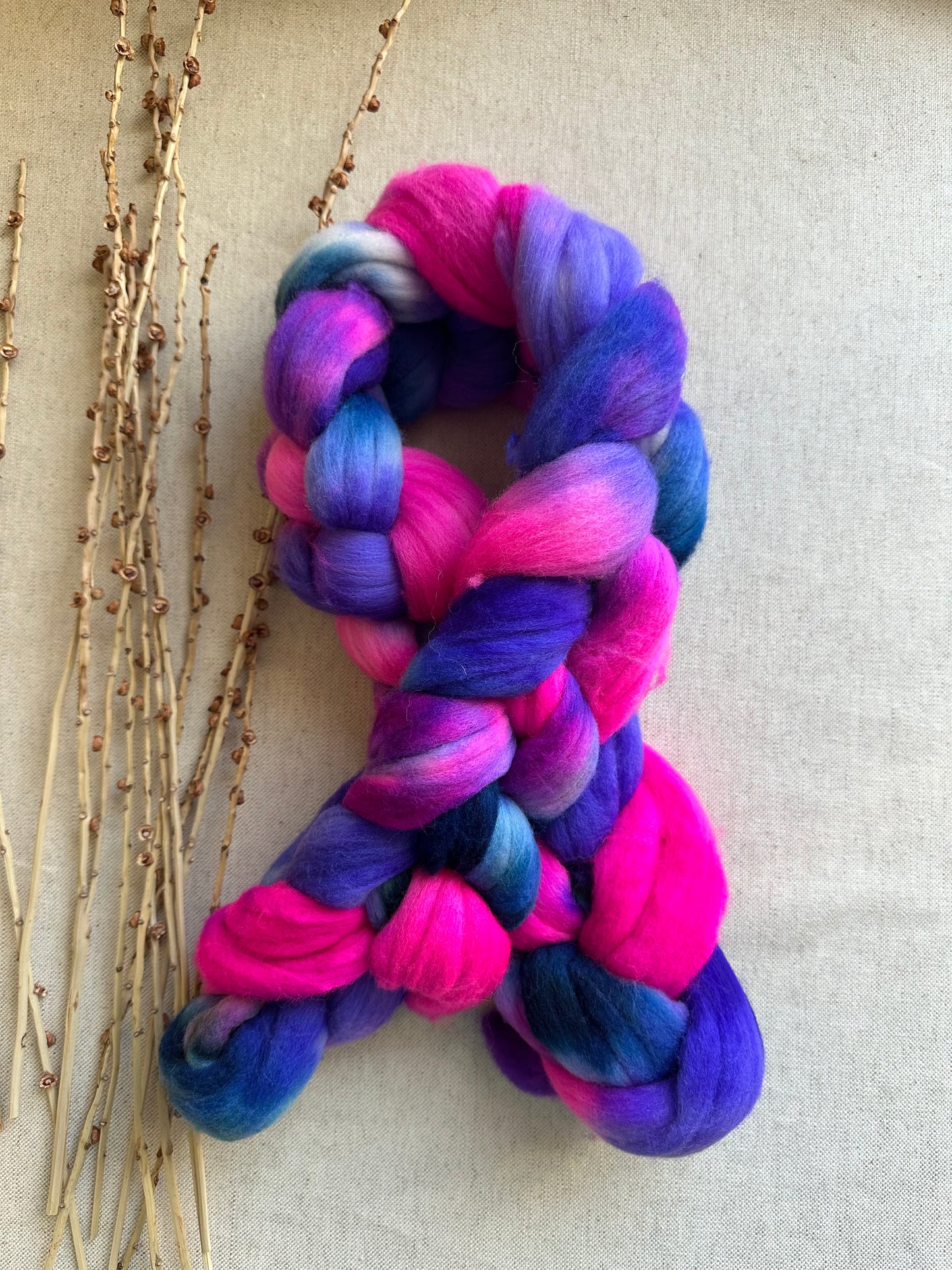 Pretty Posies Merino Top Spinning Fiber