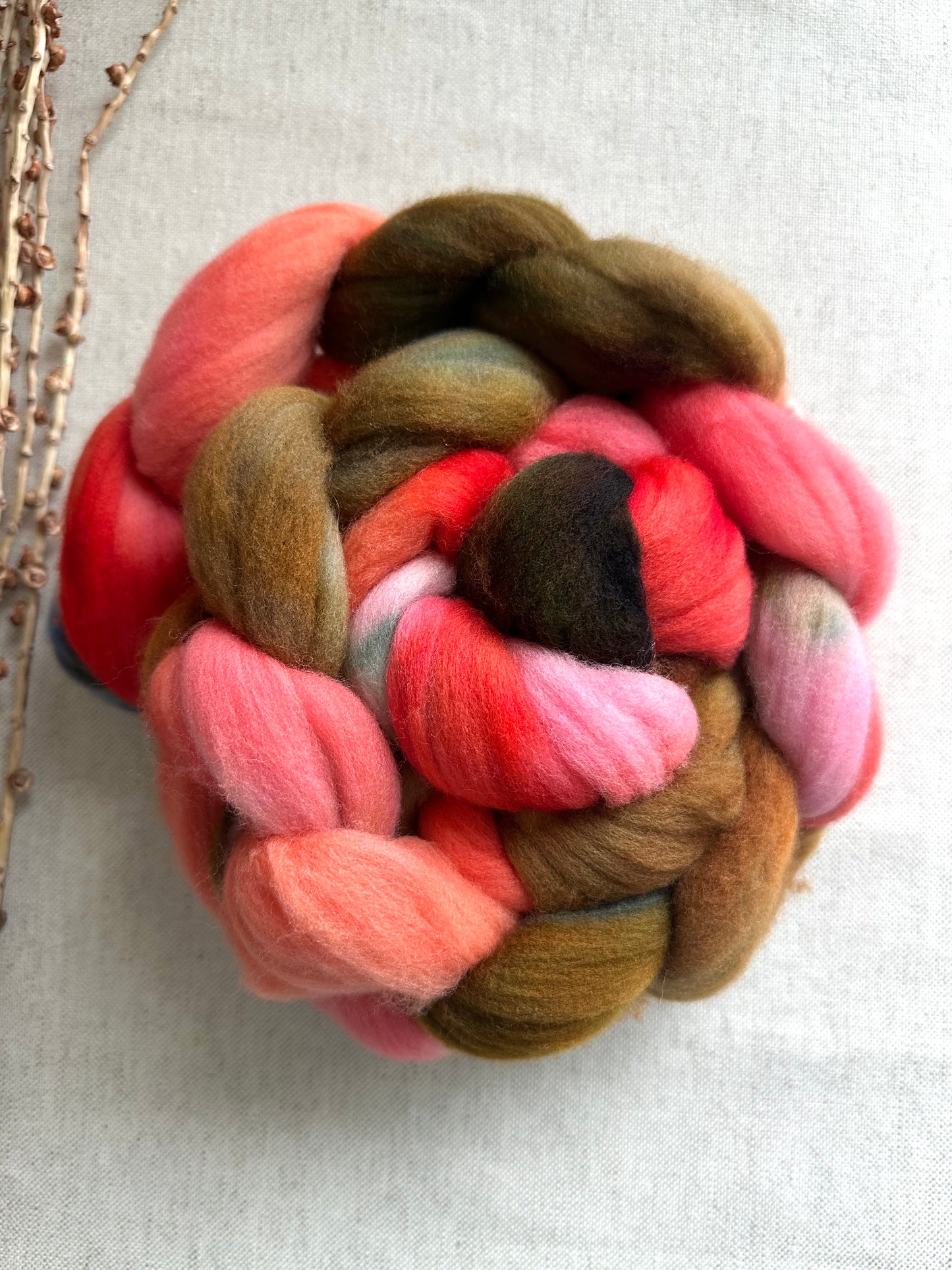 The Brass Ring Merino Top Spinning Fiber