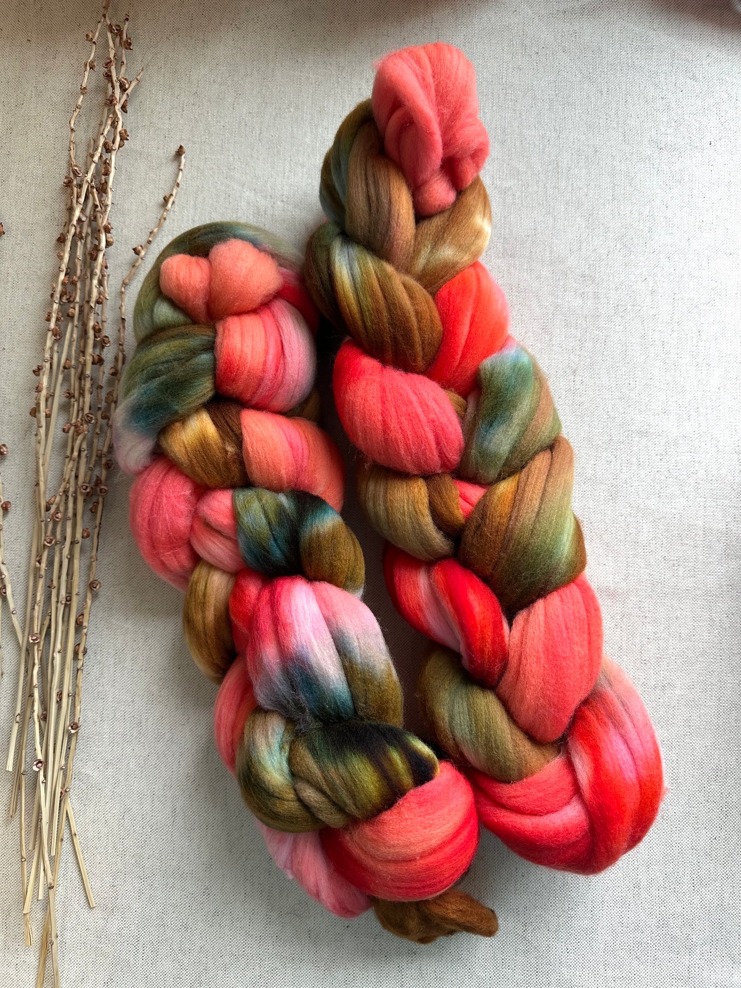 The Brass Ring Merino Top Spinning Fiber