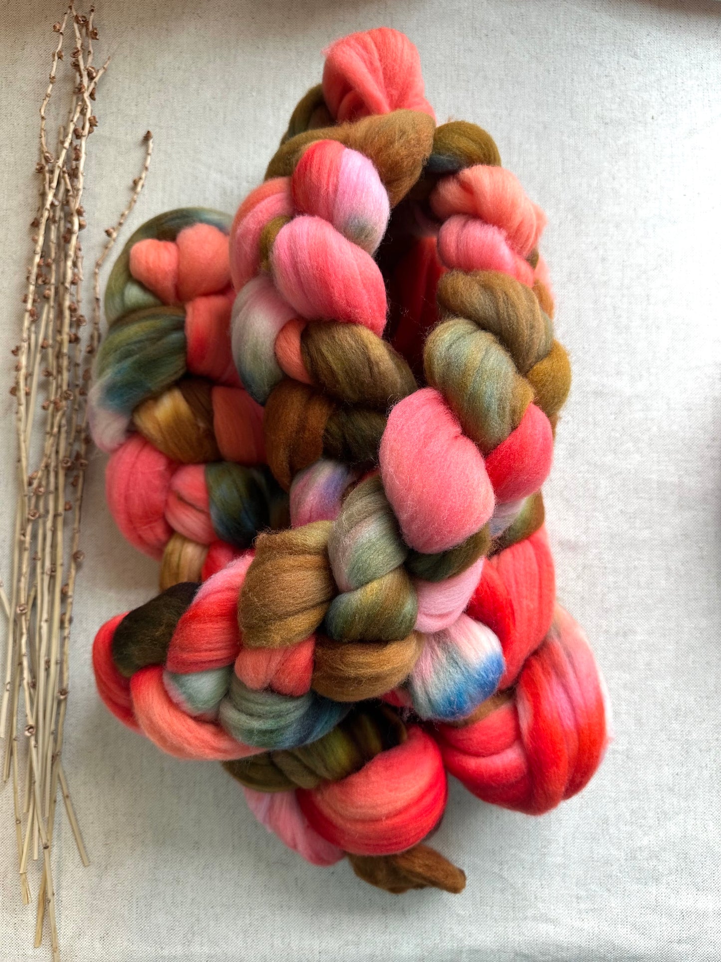 The Brass Ring Merino Top Spinning Fiber