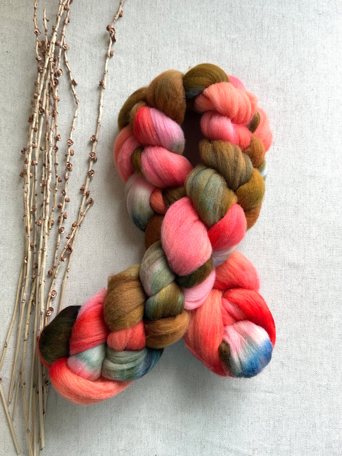 The Brass Ring Merino Top Spinning Fiber