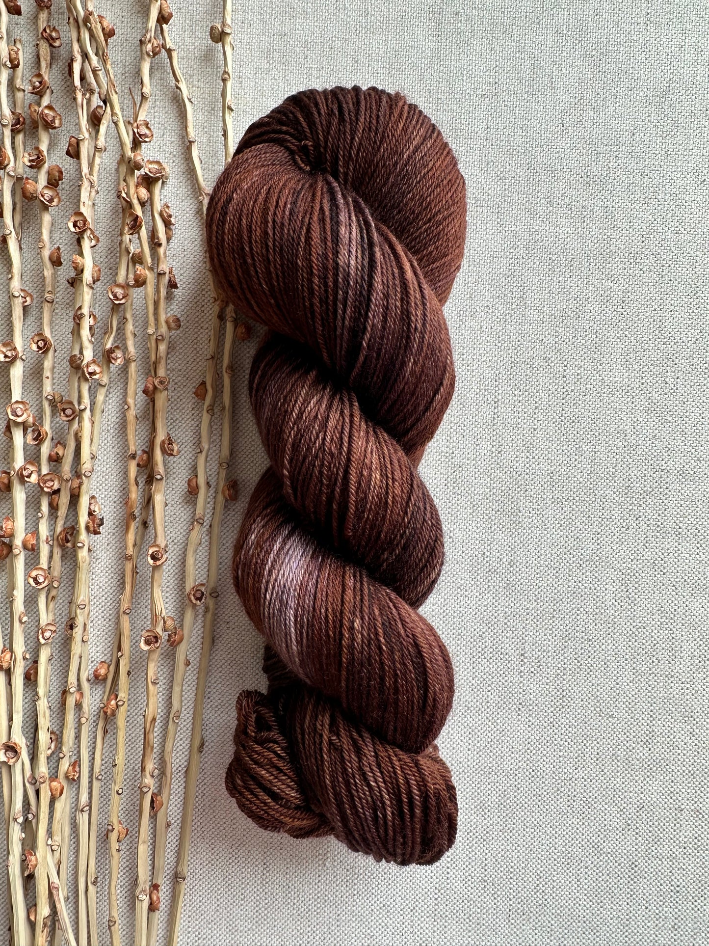 Distressed Maron 100g Skein