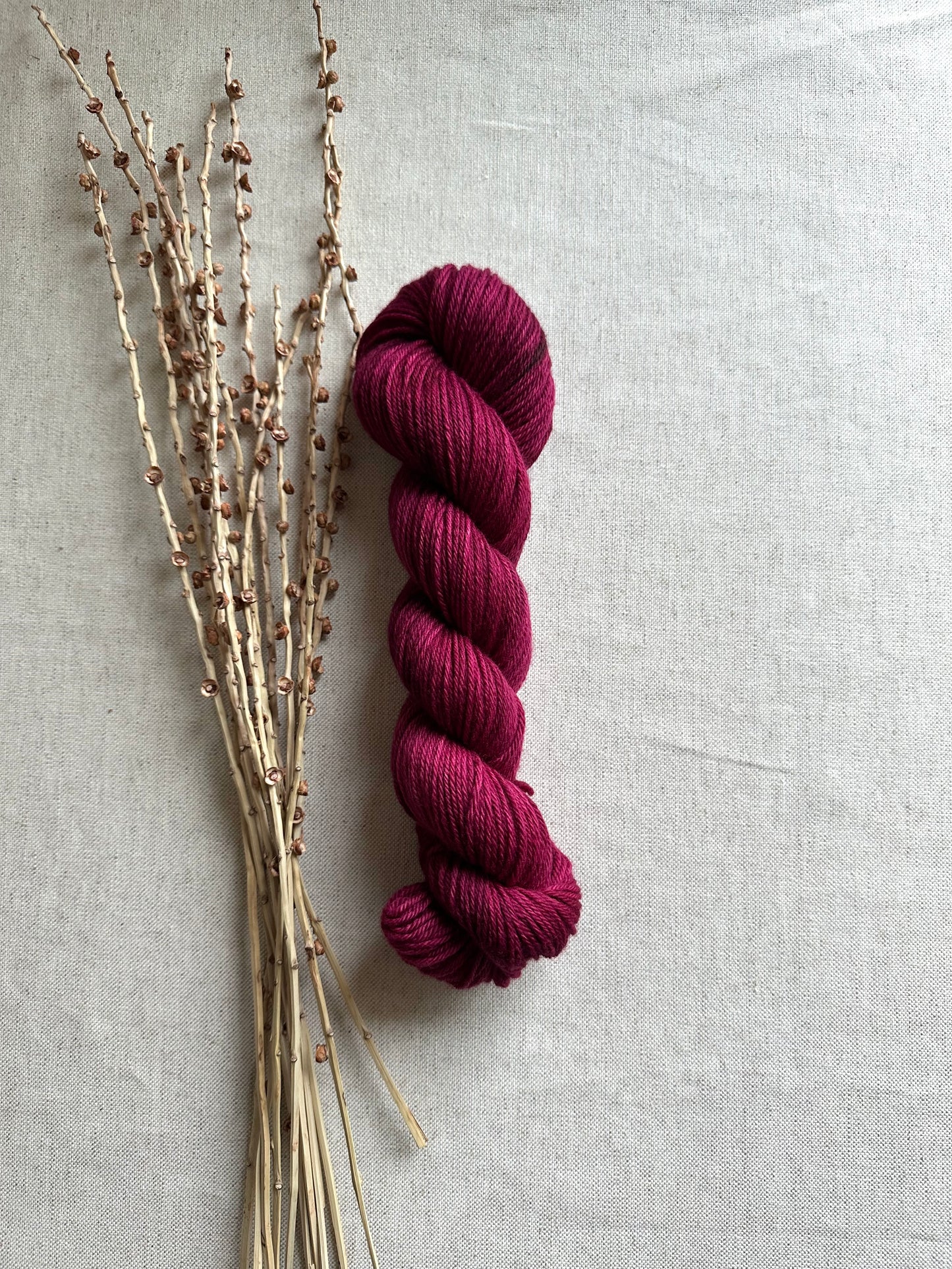 Burgundy Merino Yarn