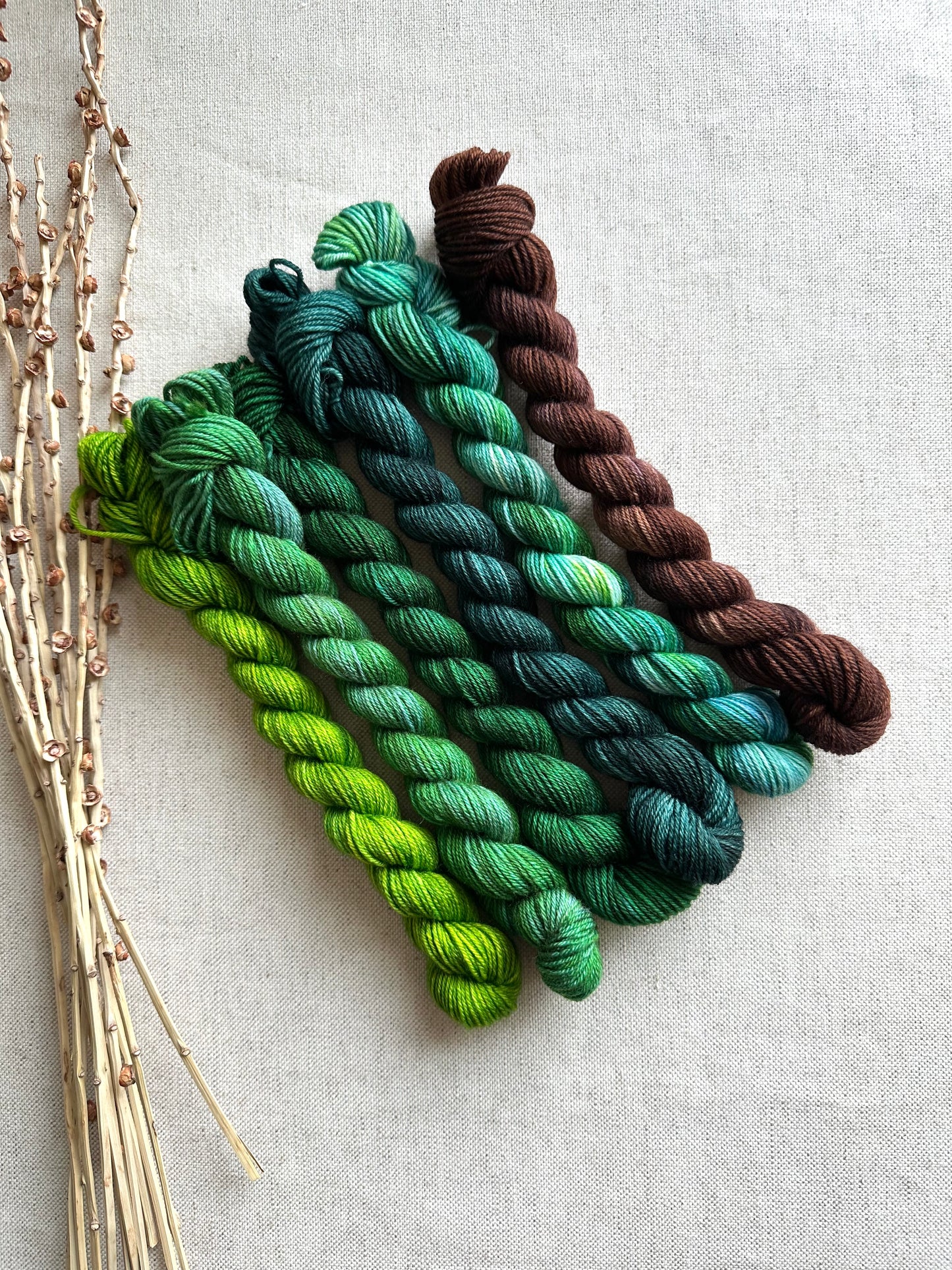 Kissing The Blarney Stone - SW Merino Nylon Mini Skein Set