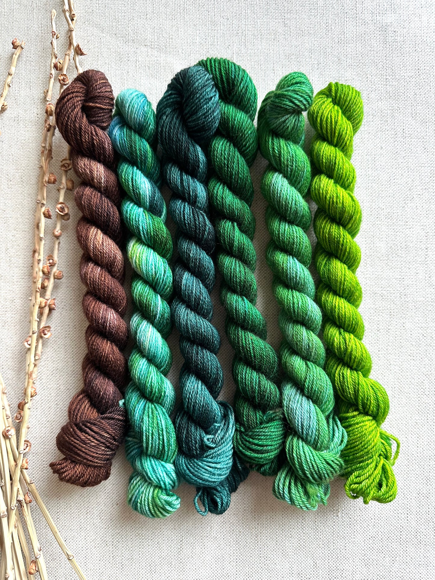 Kissing The Blarney Stone - SW Merino Nylon Mini Skein Set