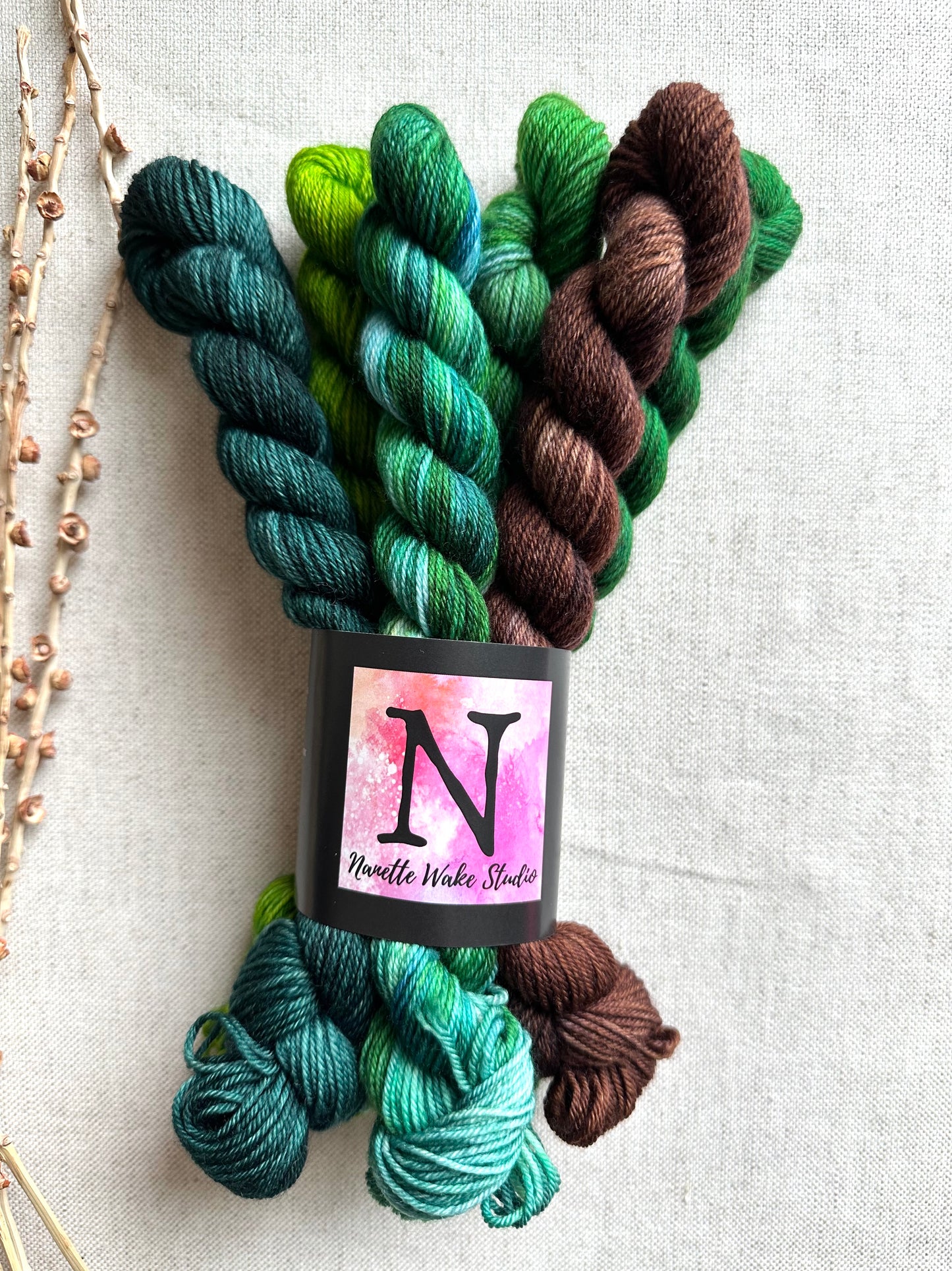 Kissing The Blarney Stone - SW Merino Nylon Mini Skein Set