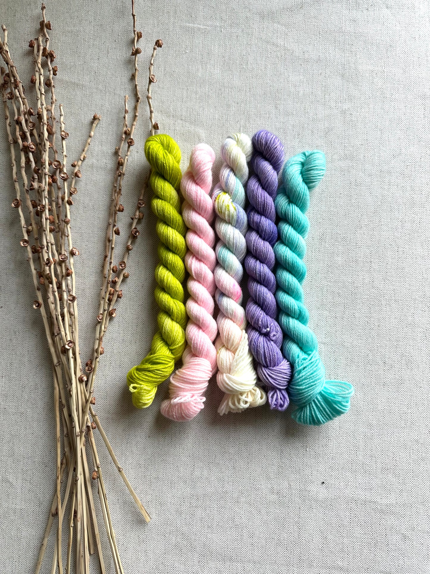 Sorbet Sundae - SW Merino Nylon Mini Skein Set