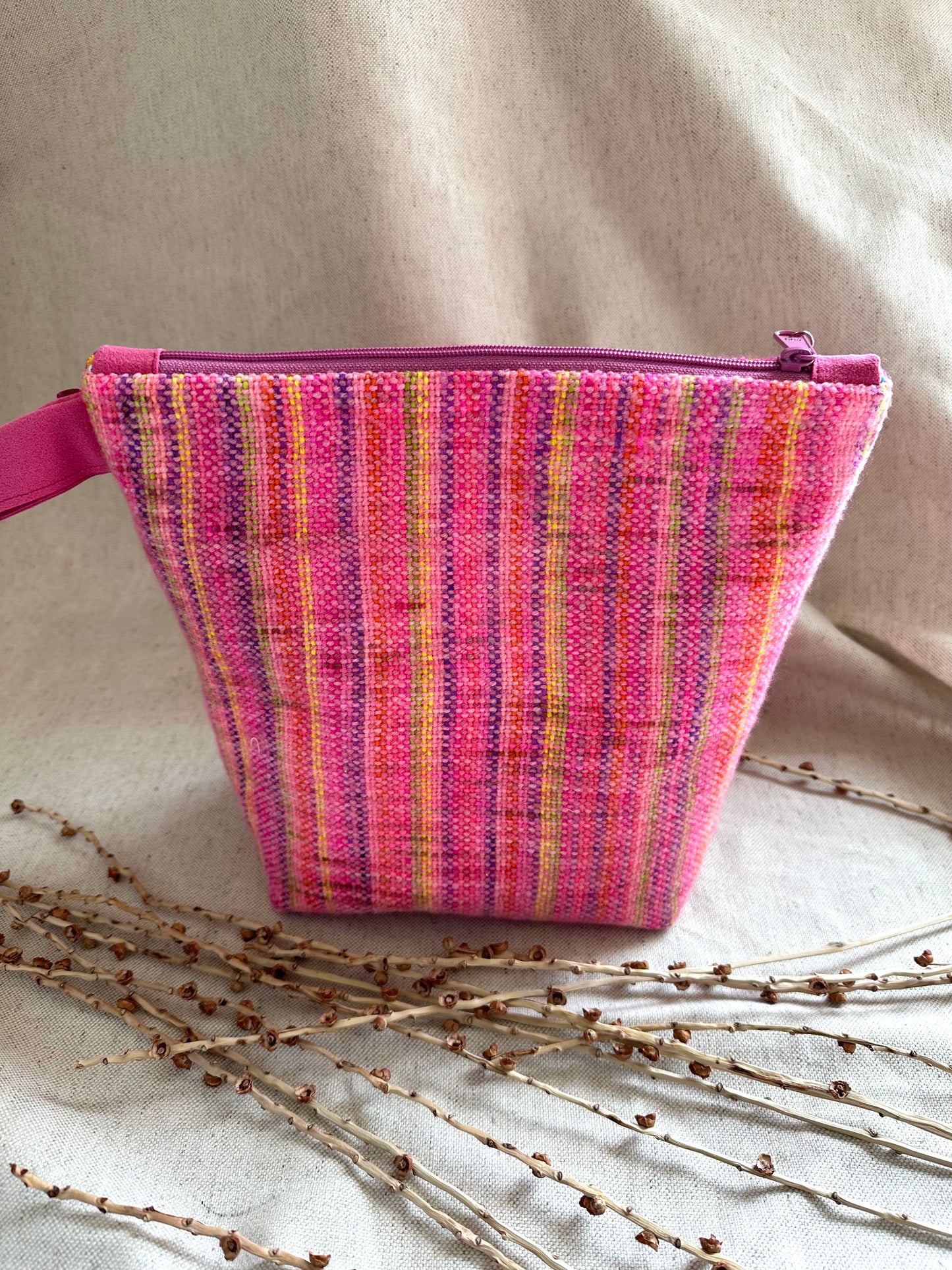 Pink Handwoven Bag